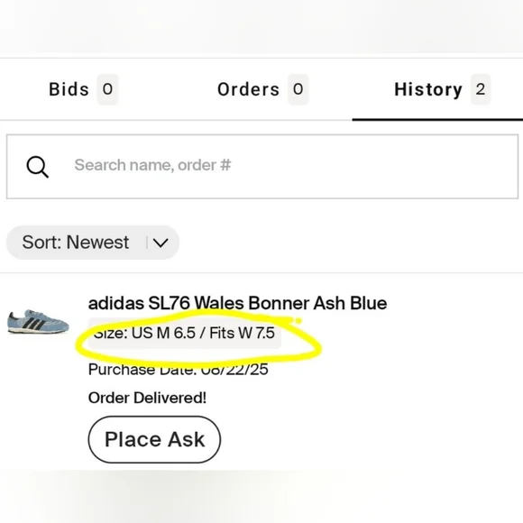 Adidas Wales Bonner SL76 Ash Blue Sneakers Size Womens 7.5 - Picture 13 of 14